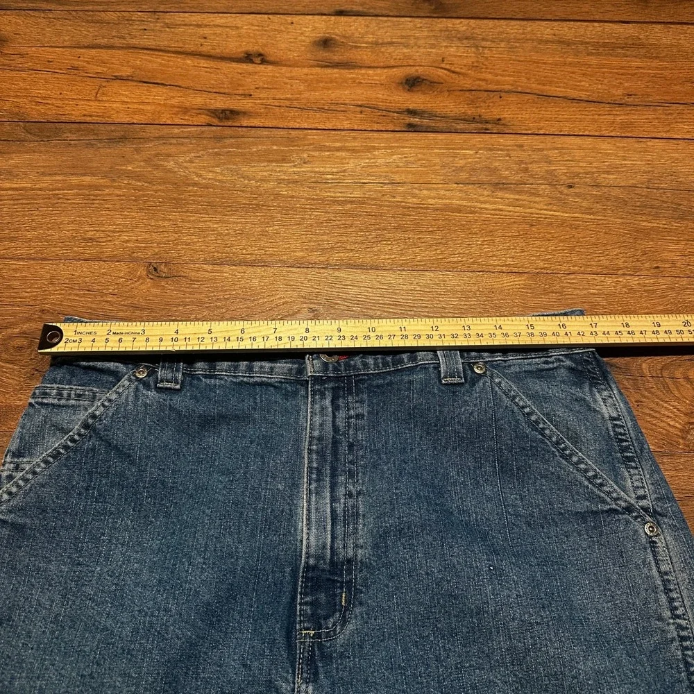 Vintage Arizona Jean Co Blue Carpenter Denim Shorts Mens 34 Baggy Y2K Workwear